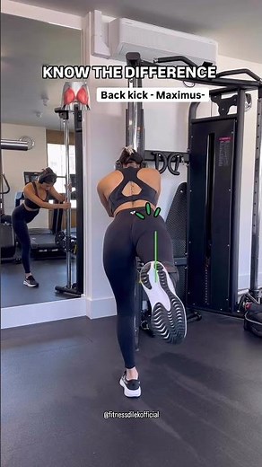 Know the difference ⬇️Cable Kickback: Set Up / Proper Form - Glutes Focused ✅ #fitness