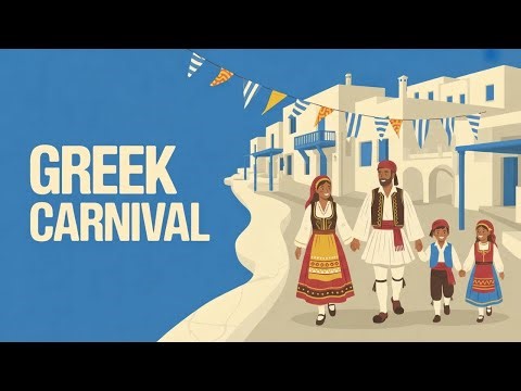 Greek Carnival Story | Apokries Traditions | Greek Storybook Read Aloud with English translation