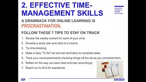 Managing Online Study