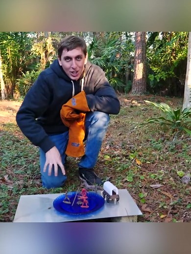 Dropping LAVA IN MY POOL 🔥 | The Backyard Scientist