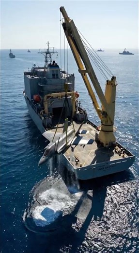 How a $100M Jet Is Recovered from the Ocean#f35 #militaryaviation #navy #aircraft #AviationShorts