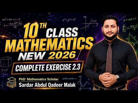 Class 10 Math Exercise 2.3 new Book | Ex 2.3 Chapter 2 class 10 new book | 10 Class math new Ex 2.3