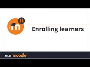 Enrolling learners: Moodle 3.4