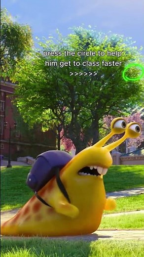 Hurry! Slug needs your help to make it to class on time! 🐌Stream Monsters University on @disneyplus