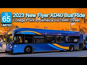 MTA Q65 LIMITED Bus Ride: 2023 New Flyer XD40 9276 from College Point to Jamaica