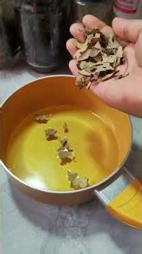 MIX BAY LEAVES AND WARM WATER