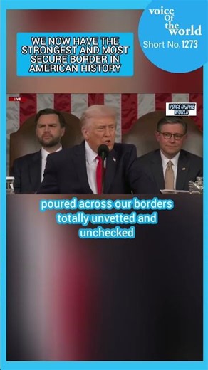 WE NOW HAVE THE STRONGEST AND MOST SECURE BORDER IN AMERICAN HISTORY #news #viral #trump #us #usa