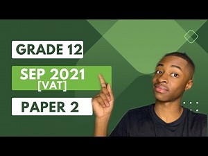 Accounting Grade 12 | Sep 2021 Trial Paper 2 | VAT