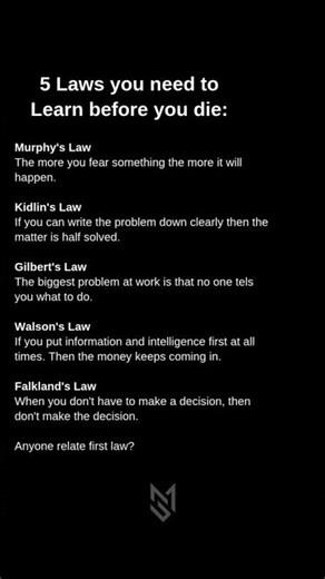 5 Life Laws You Must Learn Before You Die 💡