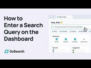 How to Enter a Search Query on the GoSearch Dashboard