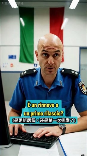 快速意大利语 | 警察局场景 | 换居留、预约基础单词 每天一分钟 你也能自信开口