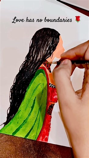 BEAUTIFUL Women Painting That Says LOVE Has No Boundaries?