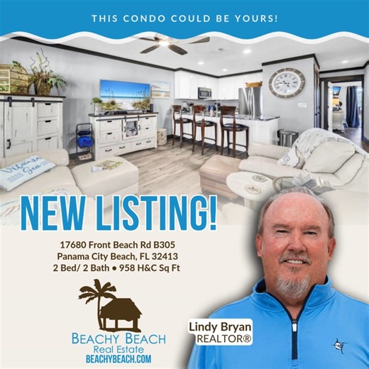 Beautifully Updated 2 Bed / 2 Bath 3rd Floor Condo on the Desirable West End of Panama City Beach. Click for details with no form required. Listing Agent Lindy Bryan. #LoveWhereYouLive #MyBeachyBeach | Beachy Beach Real Estate | Facebook