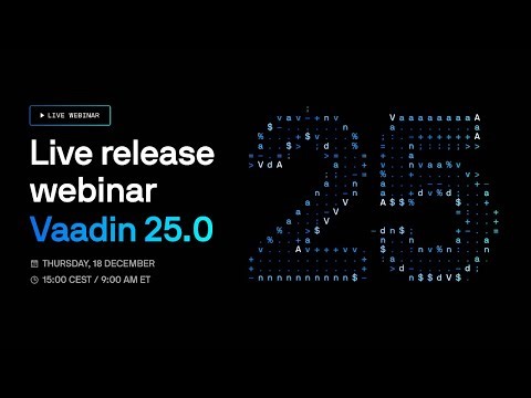 Vaadin 25.0 Release