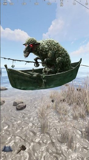 How deep to build to catch sharks and more #rust #rustgame #rustfishing #rustshorts