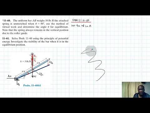 11–60, 11–61 Virtual Work (Chapter 11: Hibbeler Statics) Benam Academy