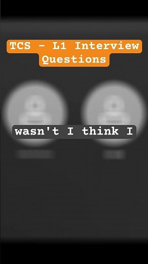 Java Interview Prep: TCS 1st Round Questions Explained! #shorts #javainterviewquestions