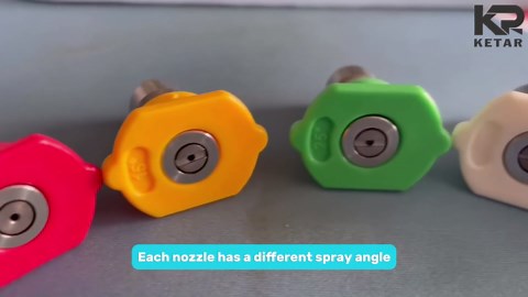 Pressure Washer Nozzle Tips Set of 5 – Pressure Washer Tips Set, Rust-Resistant & Anti-Deformation, Quick-Connect Foam Sprayer for Car Wash & Wide Surface Cleaning