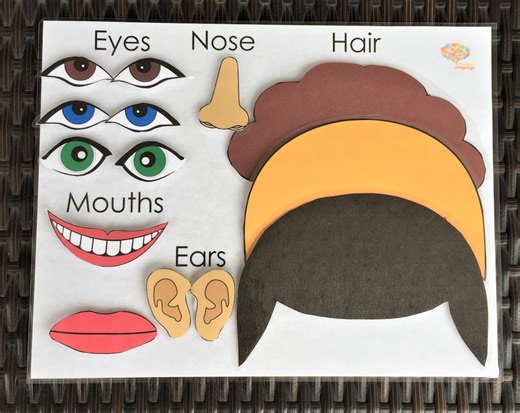 Make A Face Activity: Preschool Printable Game (PDF) - Etsy