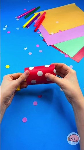 DIY Confetti Blaster 🎉 Toilet Paper Roll & Balloon Craft #kidsvideo #hacks
