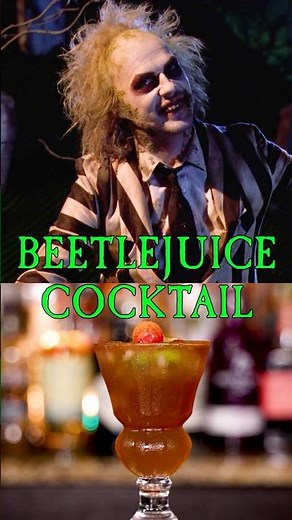A HALLOWEEN COCKTAIL featuring RUM and inspired by the movie Beetlejuice!