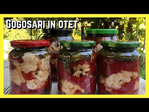 Gogosari in otet pentru iarna|Gogosari si conopida in otet cu zahar|Reteta simpla|PASSION