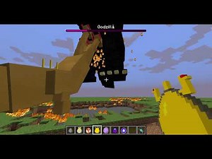 (13+) Godzilla (Legends Mod) vs Mythical Creatures Mod | Minecraft Mob Battle