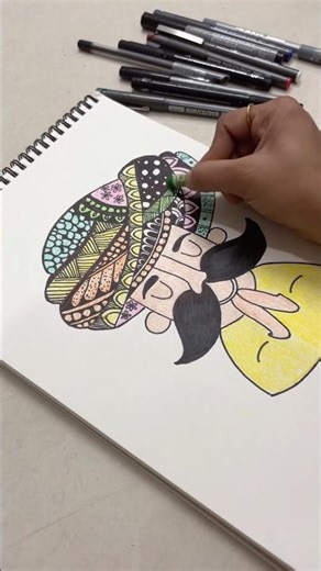 Day 10/30 Easy Mandala Art for Beginners | Step-by-Step Mandala Drawing ✨ #mandalas #art