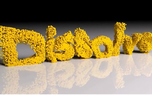 【Blender教程】文字分解成粒子飘散(youtube自动字幕)