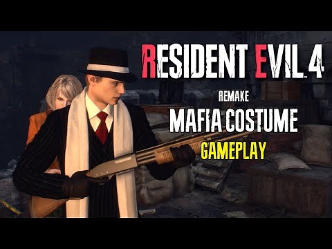 Leon's Pinstripe Costume in Resident Evil 4 Remake