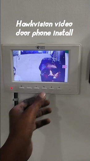 Hawkvision video door phone Installation #videodoorphone #doorphone #doorbell #doors #lock #doors