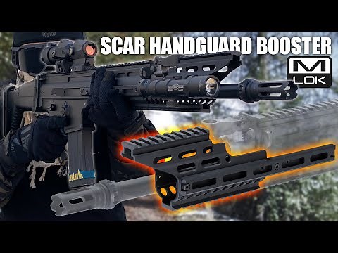 【SCARカスタム】斬新なスタイルに変貌!! SCARハンドガード ブースター M-LOK【組込】