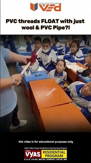 PVC Threads FLOAT with Just Wool & a PVC Pipe?! 🤯⚡ Static Electricity Explained!