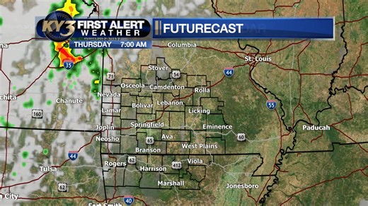 7.9K views · 29 reactions | FIRST ALERT WEATHER: Numerous storms are expected today, beginning by early afternoon and continuing into early tonight. | KY3 | Facebook