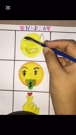 ​🎨 Drawing a Grinning Face with Sweat Emoji | Step-by-Step Emoji Art #art #drawingtutorial #painting