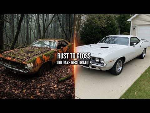ASMR Car Restoration — 1971 Plymouth Barracuda Brought Back from Ruin to Showroom Fresh