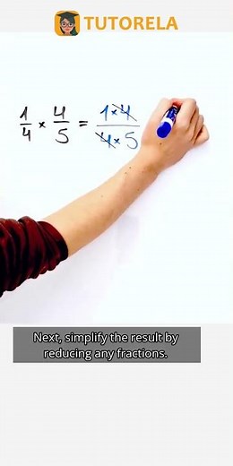 Step-by-Step Guide: Multiply 1/4 and 4/5 Fractions #Math #OperationsWithFractions