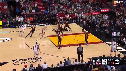 Clint Capela with the big block on Jimmy Butler