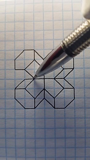 How to Draw a 3D Cube on Grid Paper