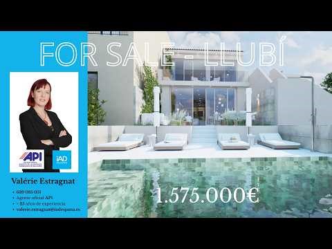 FOR SALE in LLUBÍ (Mallorca) - NEW CONSTRUCTION 2026, MODERN DESIGN WITH POOL AND MOUNTAIN VIEW