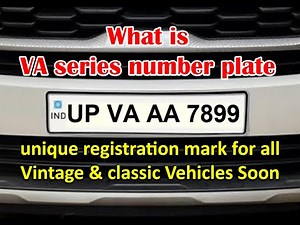 VA series number plate | unique registration mark VA for all Vintage & classic Vehicles