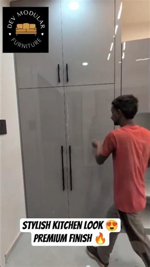 Latest Modular Kitchen Setup Premium Look#youtubeshorts #shorts #shortsfeed #aveeplayr #freerishta