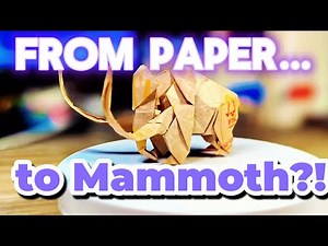 How to Fold a Paper Mammoth | Easy Origami Tutorial for Beginners