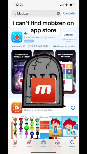 ¿Por qué no encuentro Mobizen en la tienda de apps?