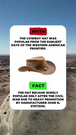 The Cowboy Hat MYTH 🤠🎩 #myth #fact #truth #false