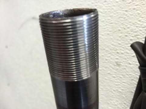 Converting 1" threadless bicycle fork to threaded , milling and facing crown.