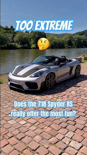 Is the 718 Spyder RS too extreme? 🤔 Porsche claims ist the most fun!