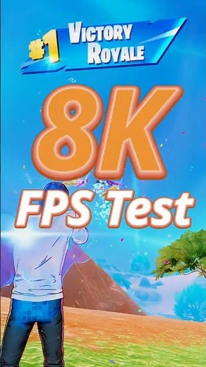 🔥Fortnite 8K FPS Test Benchmark | RX 9070 XT + Ryzen 7 9800X3D 🚀 #fortnite