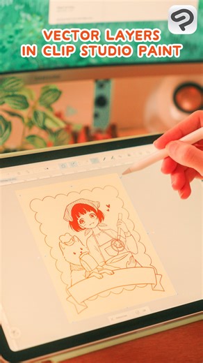 Chiana 🌱 on Instagram: "🌻 Benefits of using vector layers in Clip Studio Paint 🌻 [EN in comments][anzeige] Wenn es eine Funktion gibt, die ich bei @clipstudioofficial wirklich liebe, dann sind es Vektorebenen! Auf denen wird jede Linie, die man zieht, automatisch zu einer Vektorlinie. Das bedeutet vor allem, dass ihr eure Zeichnung ohne Qualitätsverlust beliebig vergrößern könnt, aber Vektorebenen haben noch viele andere Vorteile: 💫 Die Linien lassen sich nachträglich verschieben 💫 Der Brus