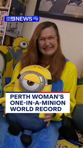 46K views · 234 reactions | A Perth woman is saying "Bello!" to a Guinness World Record, for having the largest collection of Minion memorabilia.  #9News | 9 News Sydney | Facebook